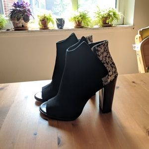 Dolce Vita Suede Peep-toe Booties, size 7.5